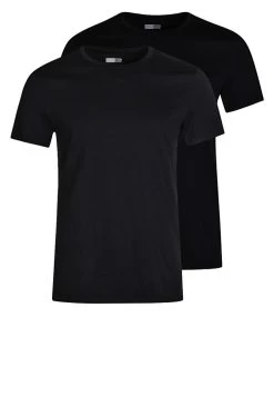 Pier One 2 Pack - Basic T-Shirt - Black