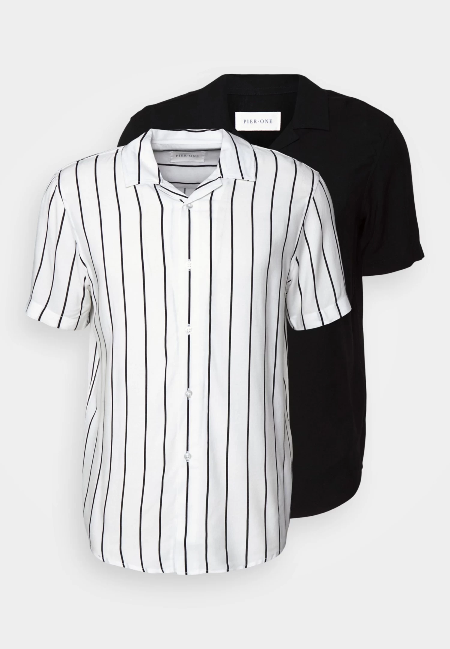 Pier One 2 Pack - Shirt - Black/White 10 Pier One 2 Pack - Shirt - Black/White - Image 10