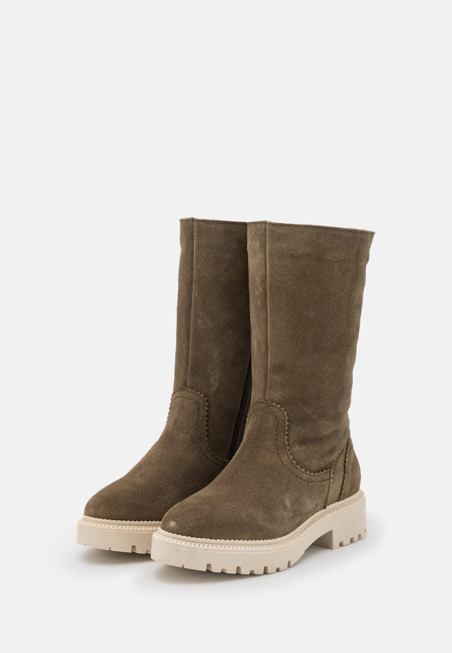 Pier One Leather Winter Boot - Boots - Khaki 3 Pier One Leather Winter Boot - Boots - Khaki - Image 3