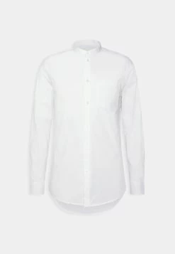 Pier One Muscle Fit Stand- Shirt - White -Pier One 5a9412a14083403cb941fa6fbb6ea6b4