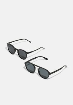 Pier One Unisex 2 Pack - Sunglasses - Black