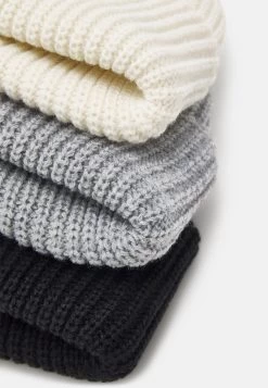 Pier One Unisex 3 Pack - Beanie - Black/White/Grey -Pier One 657b69baee964558954b34c207a17b7c