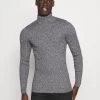 Pier One Muscle Fit Turtle - Jumper - Mottled Grey
