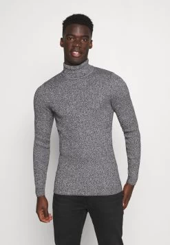 Pier One Muscle Fit Turtle - Jumper - Mottled Grey