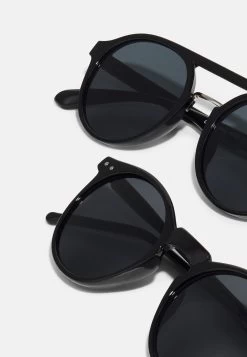 Pier One Unisex 2 Pack - Sunglasses - Black -Pier One 74d856a3cce342899219470f656bd803