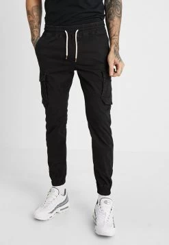 Pier One Cargo Trousers - Black