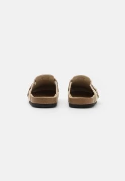 Pier One Leather Unisex - Slippers - Beige -Pier One 7fc4209f0b9d443b96717beece6deee4