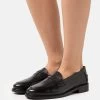 Pier One Leather - Slip-Ons - Black