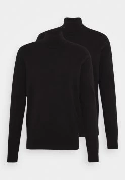 Pier One 2 Pack - Basic Turtleneck - Jumper - Black -Pier One 8734a667699e468ebb89189aafa90312
