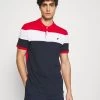 Pier One Polo Shirt - Red/White/Dark Blue