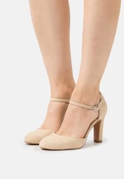 Pier One Leather- Classic Heels - Beige