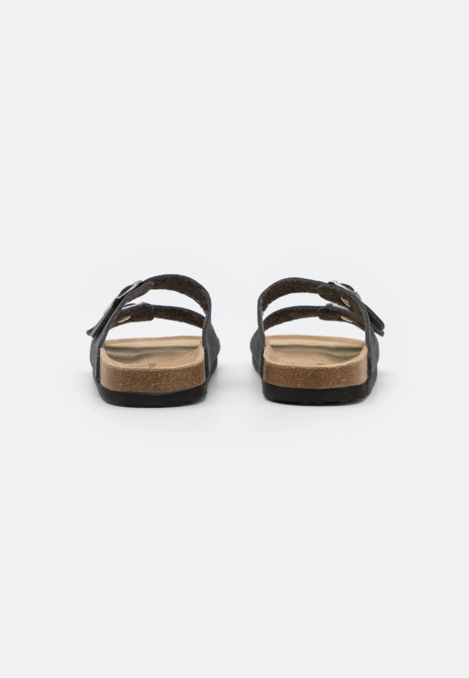 Pier One Leather Unisex - Slippers - Dark Grey 3 Pier One Leather Unisex - Slippers - Dark Grey - Image 3