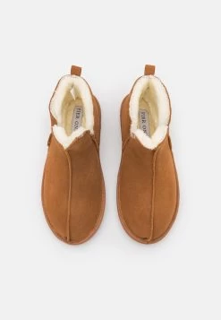 Pier One Leather- Slippers - Cognac -Pier One a57dc333628046f0b023a00282f4066a