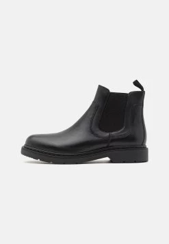 Pier One Leather - Classic Ankle Boots - Black