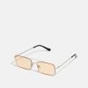Pier One Unisex - Sunglasses - Silver-Coloured, Orange