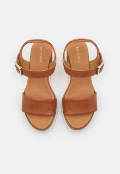 Pier One Leather - Platform Sandals - Cognac -Pier One b80818678d9d4ac69f01612170fec8f3