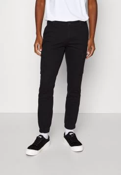 Pier One 2 Pack - Cargo Trousers - Olive/Black -Pier One e0bf2536d5a04652937019f4273abb8d