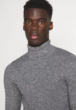 Pier One Muscle Fit Turtle - Jumper - Mottled Grey -Pier One e3c882d2274c45af8a9f7df902604a5f