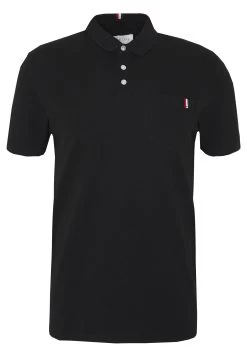 Pier One Tricolore Trim- Polo Shirt - Black