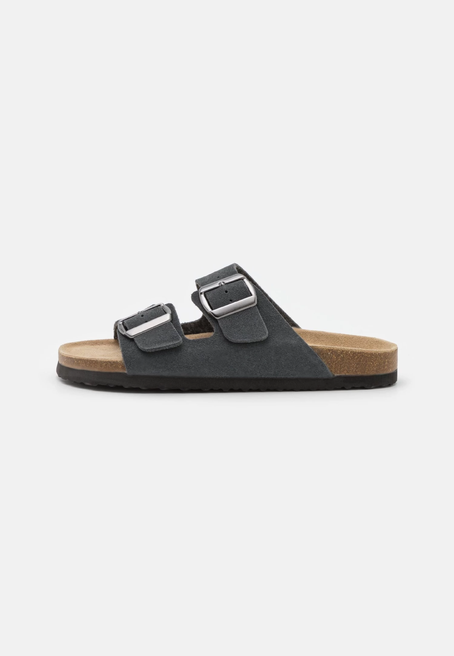 Pier One Leather Unisex - Slippers - Dark Grey 1 Pier One Leather Unisex - Slippers - Dark Grey