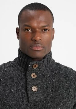 Pier One Jumper - Mottled Dark Grey -Pier One eb6dec66e1f147509263ea1a088f200f