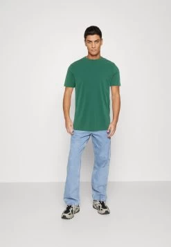 Pier One 7 Pack - Basic T-Shirt - Blue/Mottled Bordeaux/White