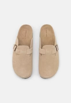 Pier One Leather Unisex - Slippers - Beige -Pier One fb9c0aed91d14aa2a90f9e1af6a1df5d